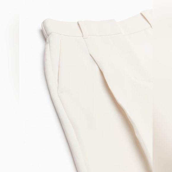 Aritzia Wilfred Dashwood Ankle Pants Cream White Size 4 - Picture 3 of 9
